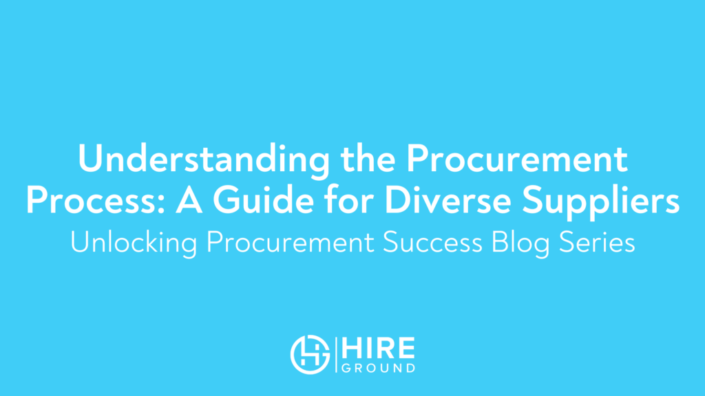 Image of the banner for the first blog in the series called Understanding the Procurement Process