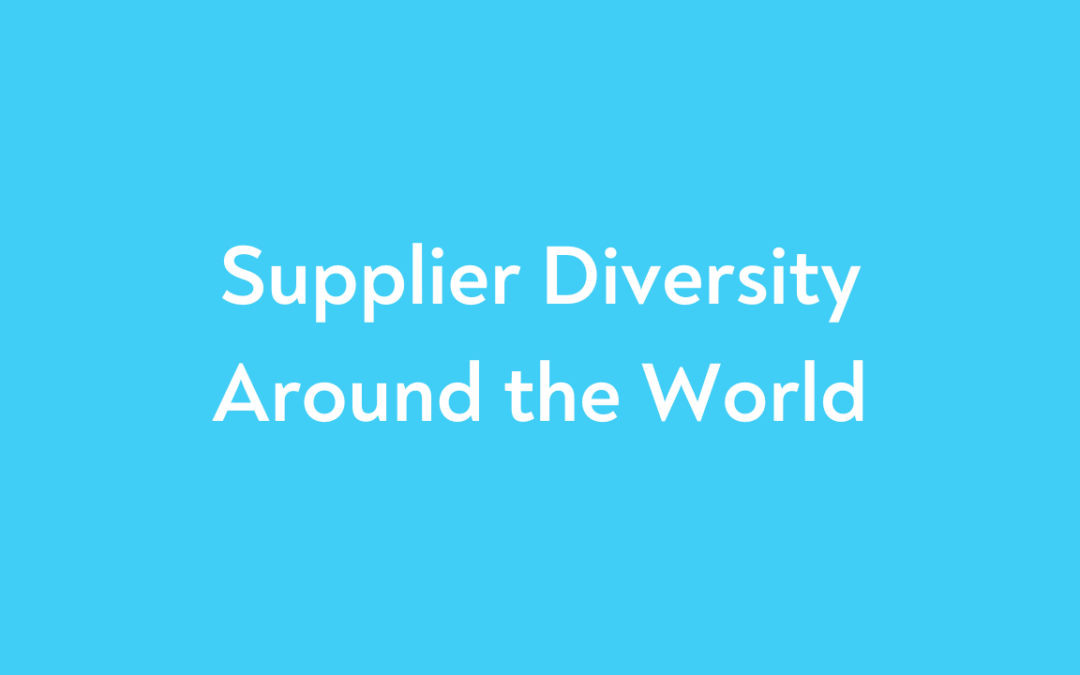 Supplier Diversity Around the World