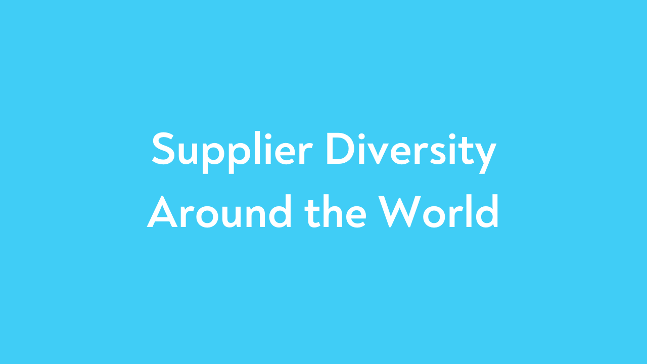 Supplier Diversity Around the World